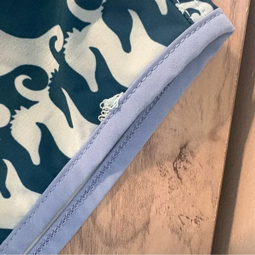 Bonobos Swim Trunks Blue Teal Seahorses 7” Size Medium